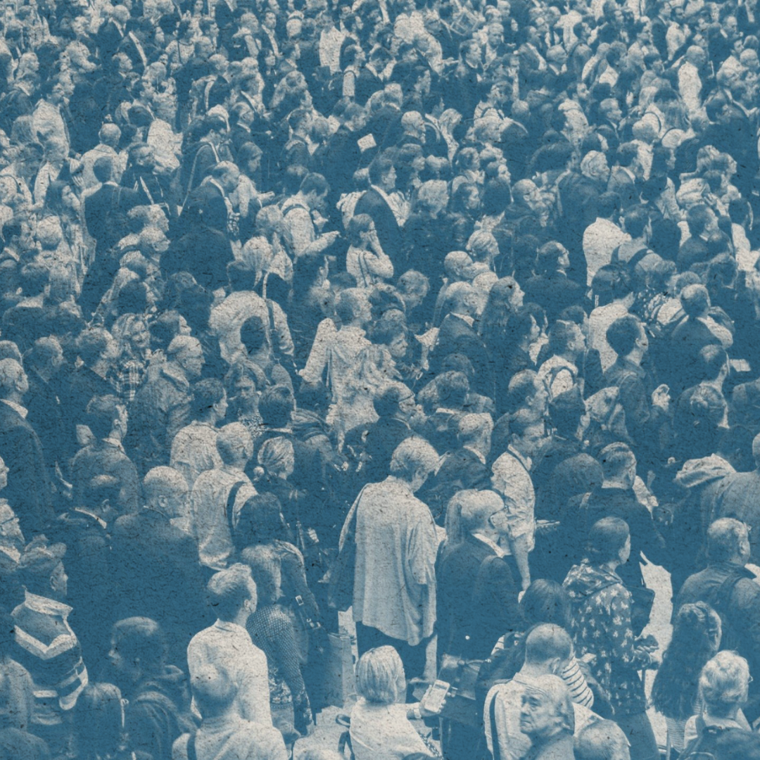 Illustration représentant une foule, recherche en criminologie et justice pénale